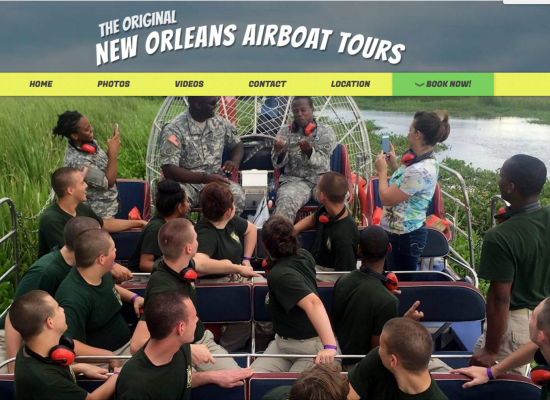 New Orleans Airboat Tours Revamped Website